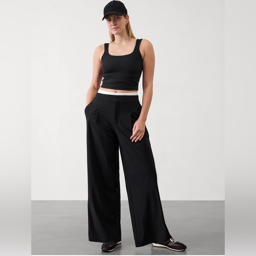 Nwt Athleta Pinnacle Black Trouser Size 22.